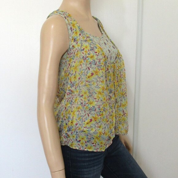 American Rag Tank Top Size Small Flower Print - Picture 3 of 11